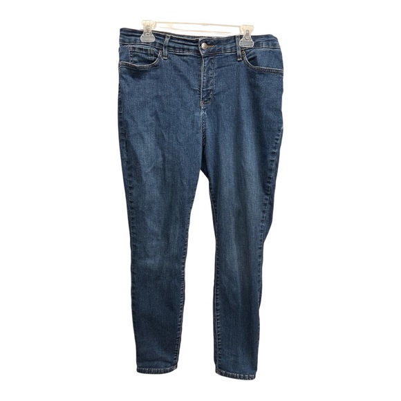 NYDJ Women's Skinny Jeans in Deep Blue size 12 - Picture 1 of 10